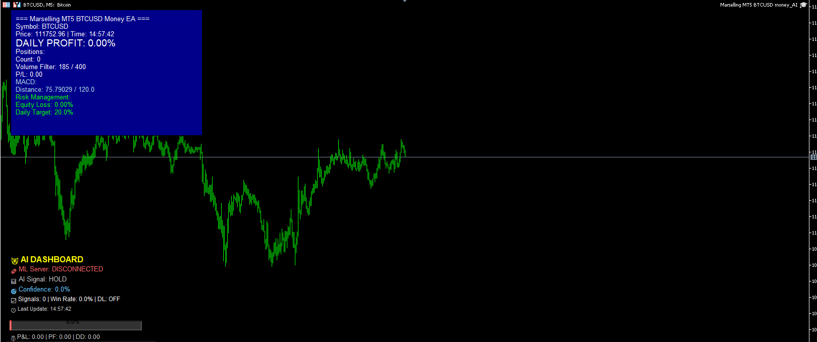 Marselling MT5 BTCUSD Money AI - Trading Bot